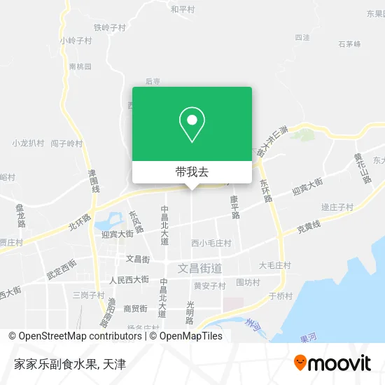 家家乐副食水果地图