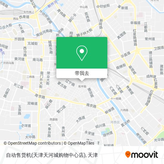 自动售货机(天津天河城购物中心店)地图