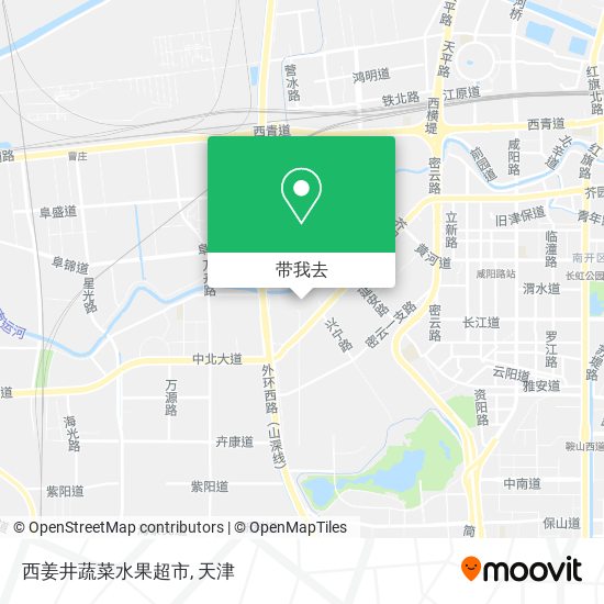 西姜井蔬菜水果超市地图