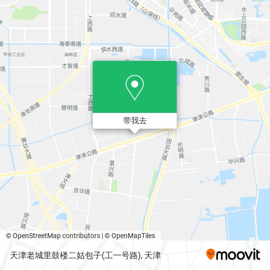 天津老城里鼓楼二姑包子(工一号路)地图
