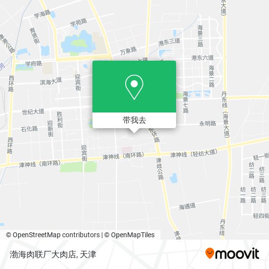 渤海肉联厂大肉店地图