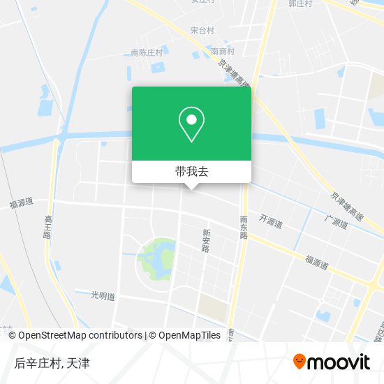 后辛庄村地图