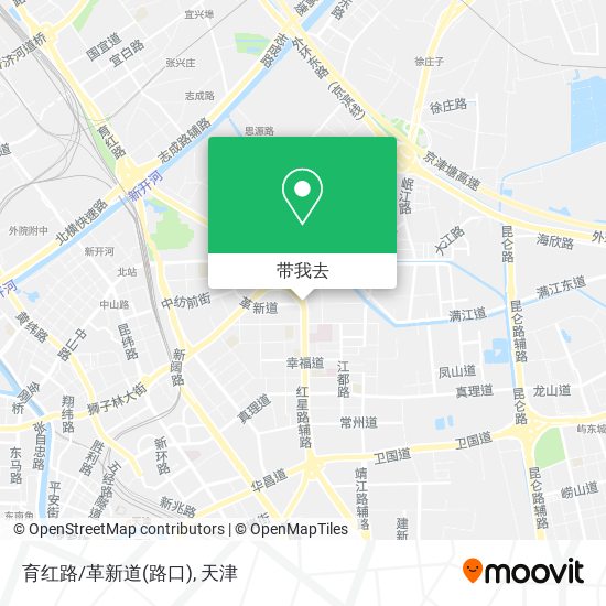 育红路/革新道(路口)地图