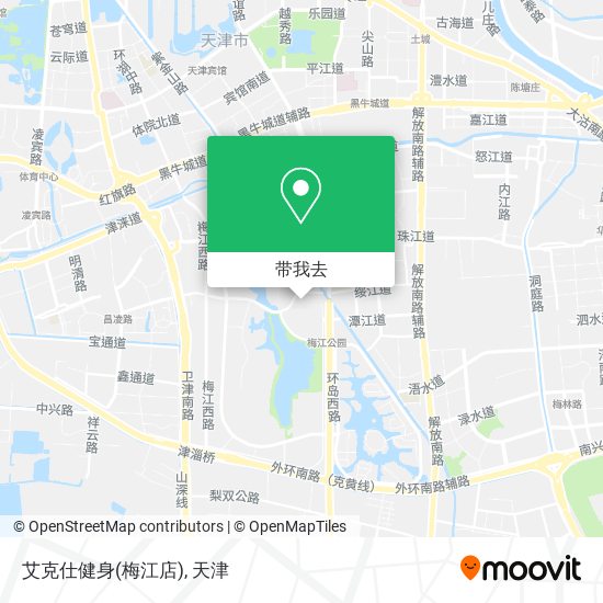 艾克仕健身(梅江店)地图