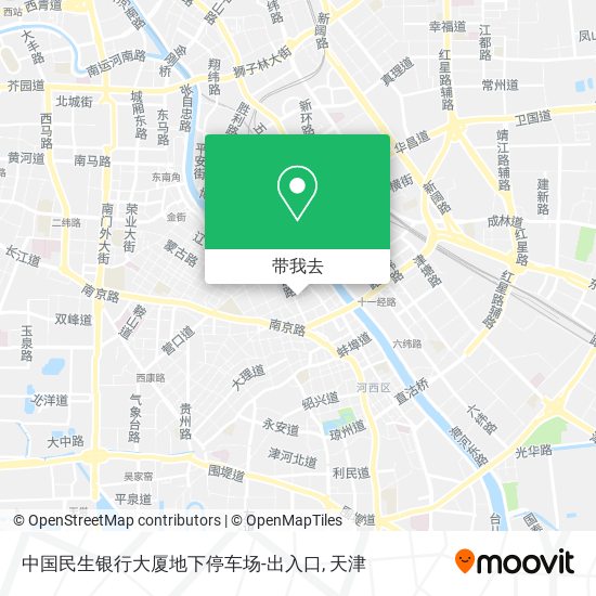 中国民生银行大厦地下停车场-出入口地图