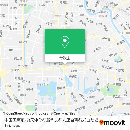 中国工商银行(天津分行新华支行八里台离行式自助银行)地图