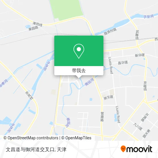 文昌道与御河道交叉口地图