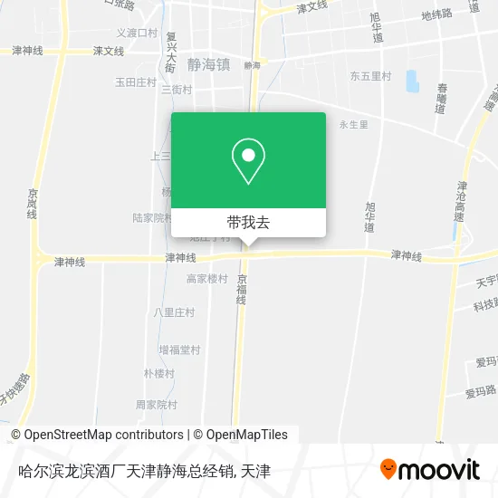 哈尔滨龙滨酒厂天津静海总经销地图