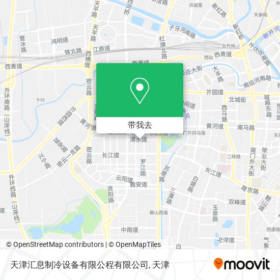 天津汇息制冷设备有限公程有限公司地图