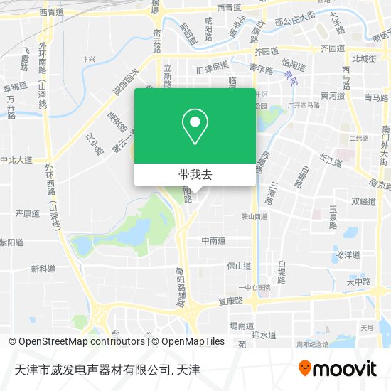 天津市威发电声器材有限公司地图