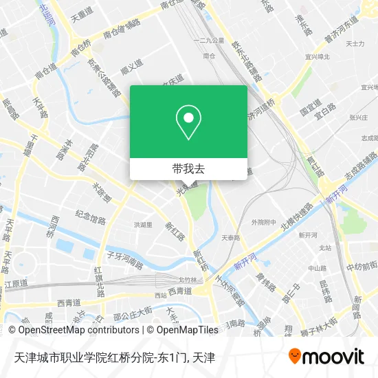 天津城市职业学院红桥分院-东1门地图