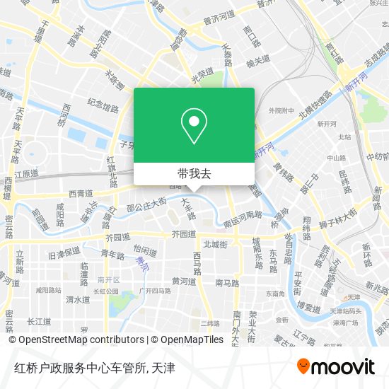 红桥户政服务中心车管所地图