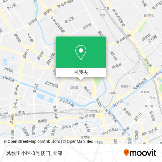 风貌里小区-3号楼门地图