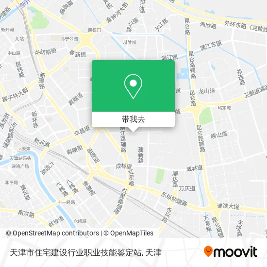 天津市住宅建设行业职业技能鉴定站地图