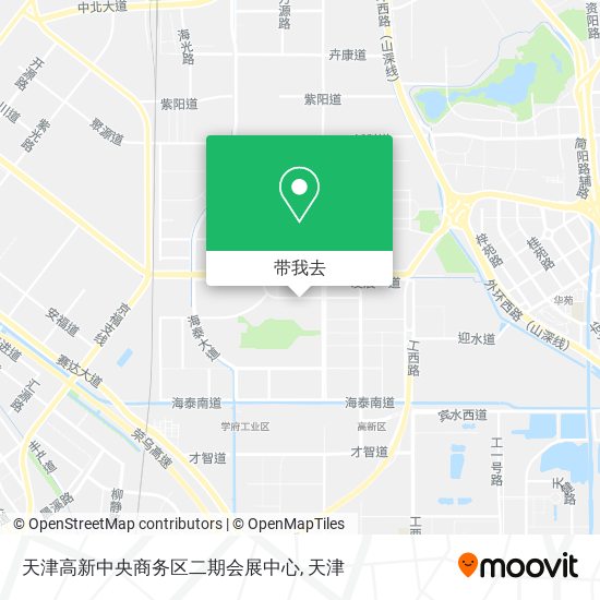 天津高新中央商务区二期会展中心地图