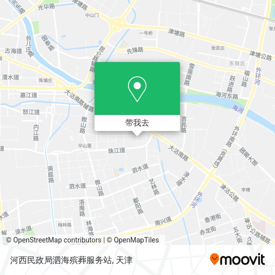 河西民政局泗海殡葬服务站地图
