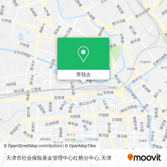 天津市社会保险基金管理中心红桥分中心地图