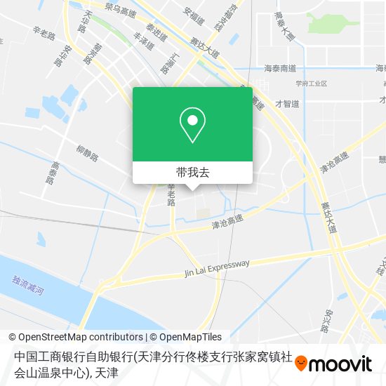 中国工商银行自助银行(天津分行佟楼支行张家窝镇社会山温泉中心)地图