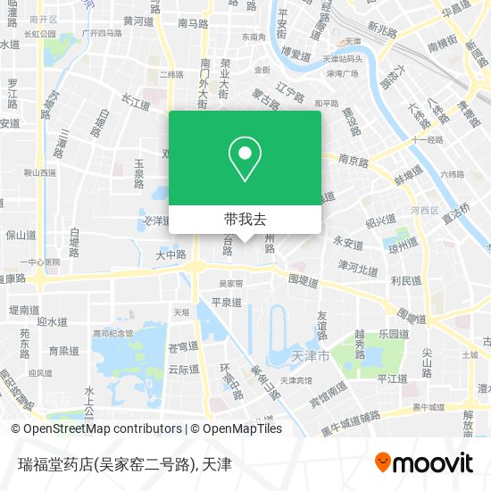 瑞福堂药店(吴家窑二号路)地图