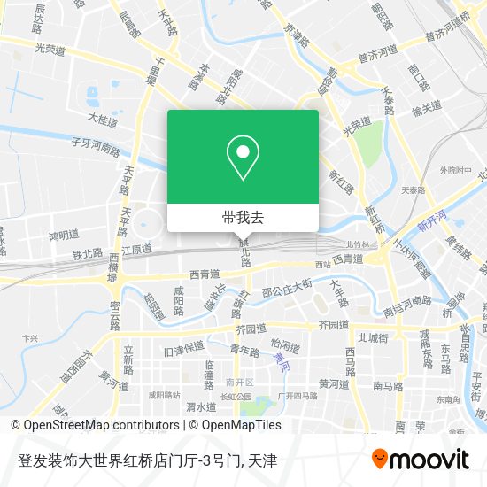 登发装饰大世界红桥店门厅-3号门地图