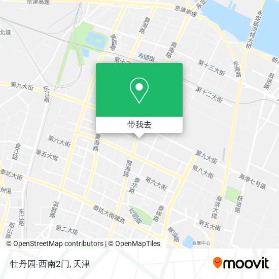 牡丹园-西南2门地图