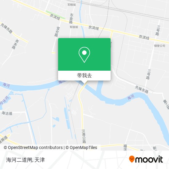 海河二道闸地图