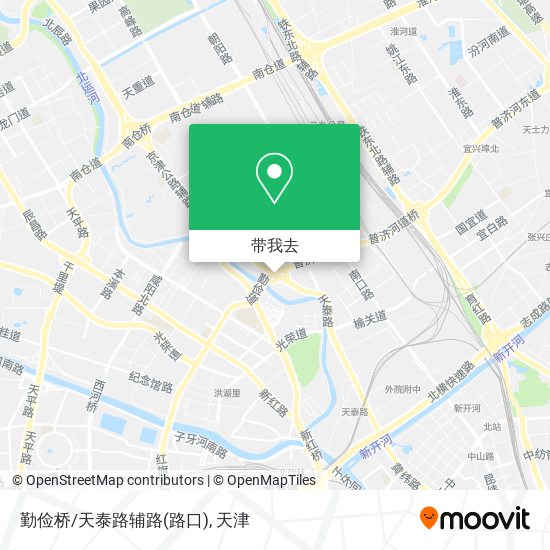 勤俭桥/天泰路辅路(路口)地图