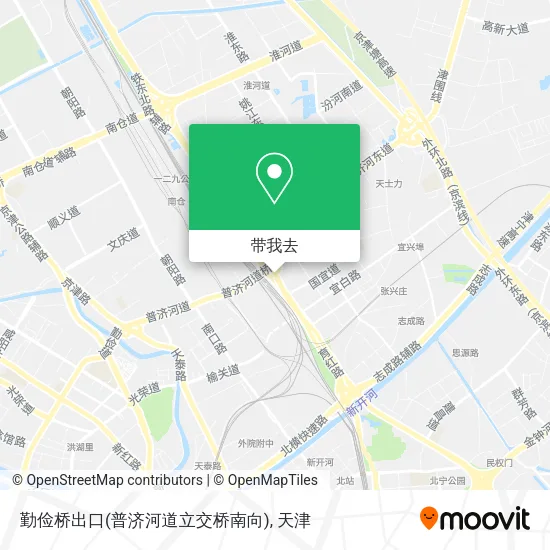 勤俭桥出口(普济河道立交桥南向)地图