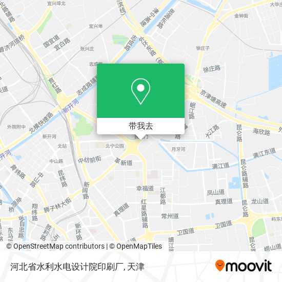 河北省水利水电设计院印刷厂地图