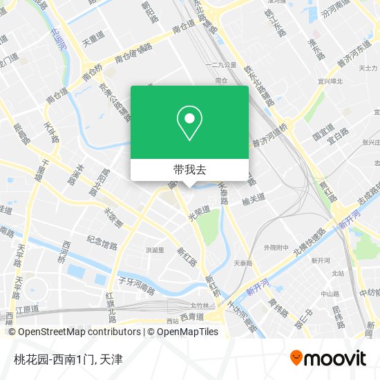 桃花园-西南1门地图
