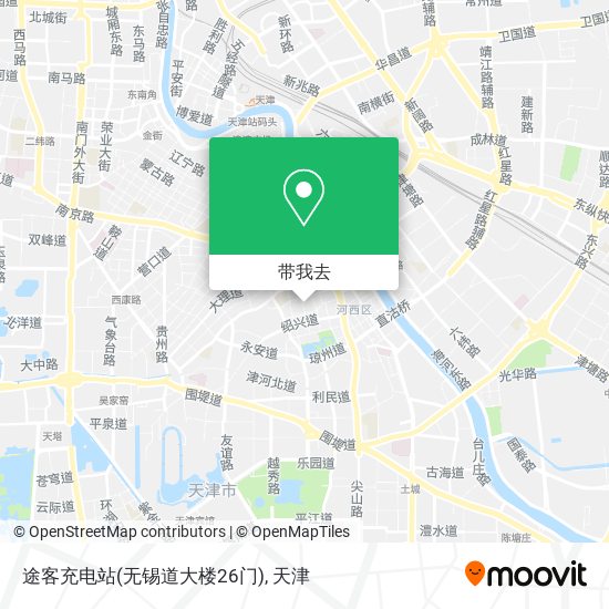 途客充电站(无锡道大楼26门)地图