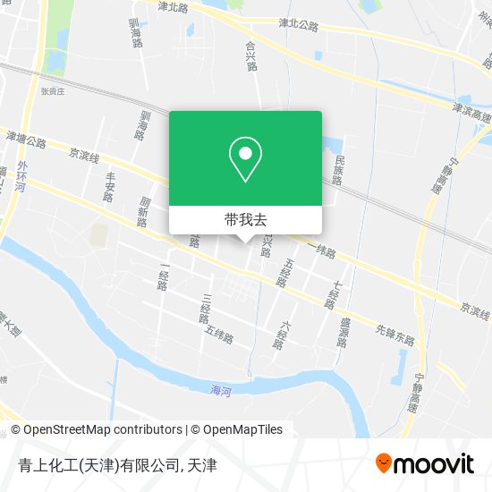 青上化工(天津)有限公司地图