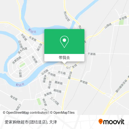 爱家购物超市(团结道店)地图