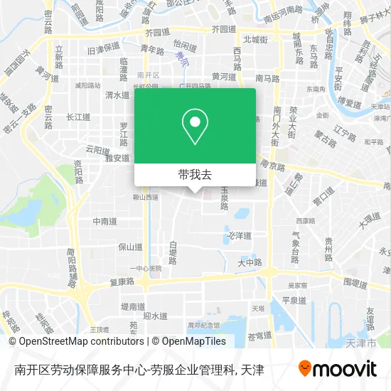 南开区劳动保障服务中心-劳服企业管理科地图