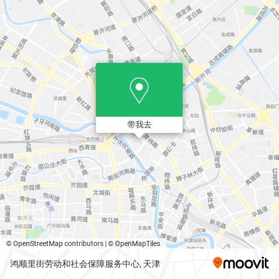 鸿顺里街劳动和社会保障服务中心地图