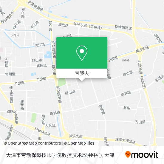 天津市劳动保障技师学院数控技术应用中心地图