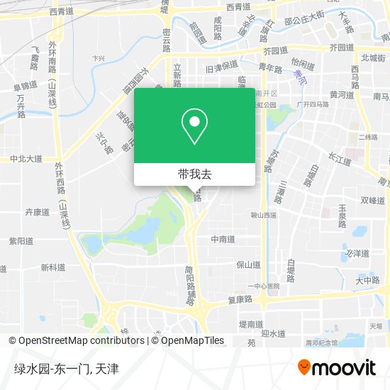 绿水园-东一门地图