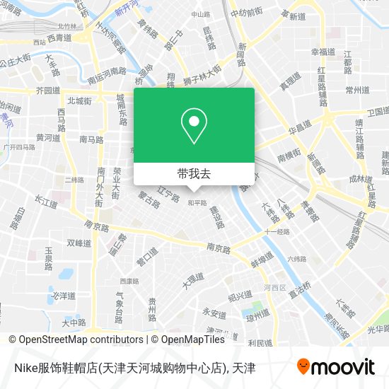 Nike服饰鞋帽店(天津天河城购物中心店)地图