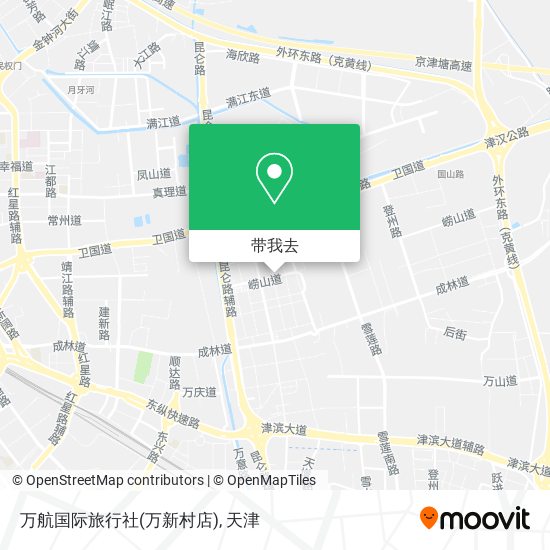 万航国际旅行社(万新村店)地图
