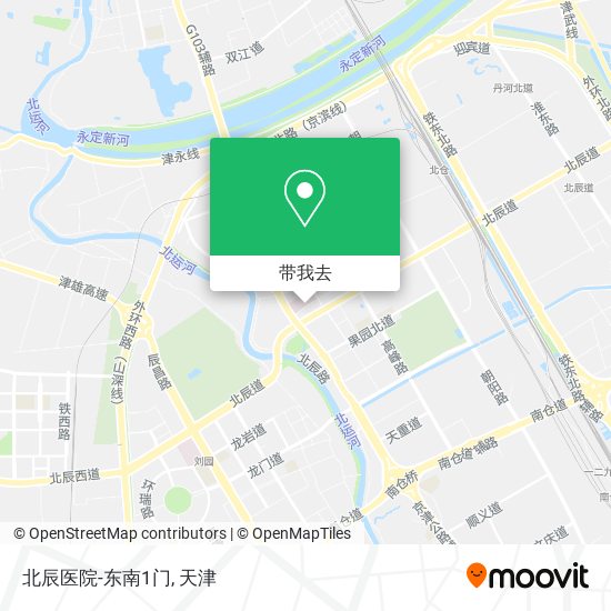 北辰医院-东南1门地图