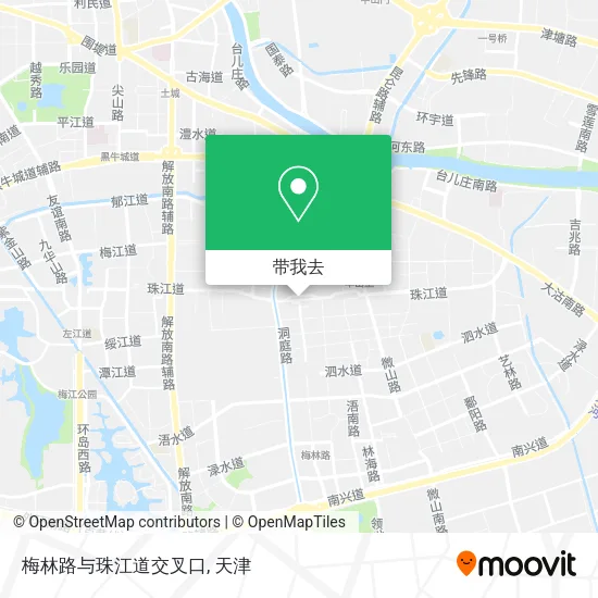 梅林路与珠江道交叉口地图