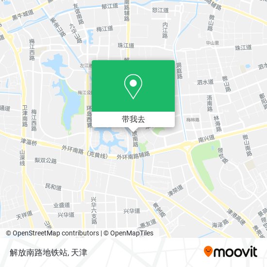 解放南路地铁站地图