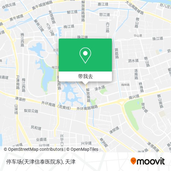 停车场(天津信泰医院东)地图