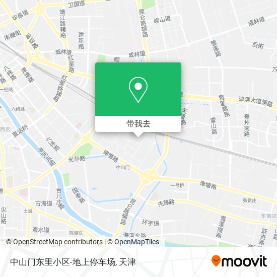 中山门东里小区-地上停车场地图