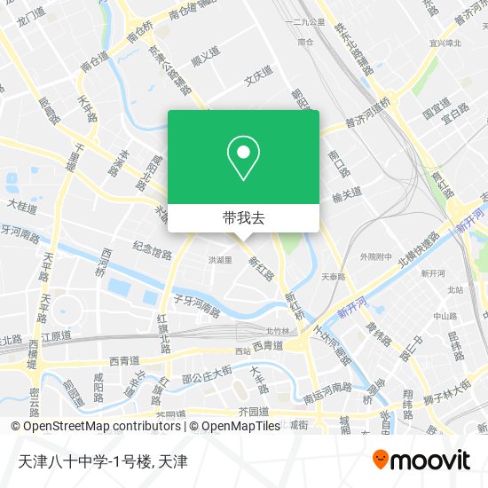 天津八十中学-1号楼地图