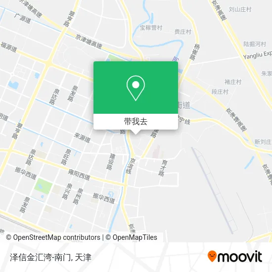 泽信金汇湾-南门地图