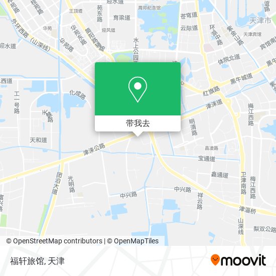 福轩旅馆地图