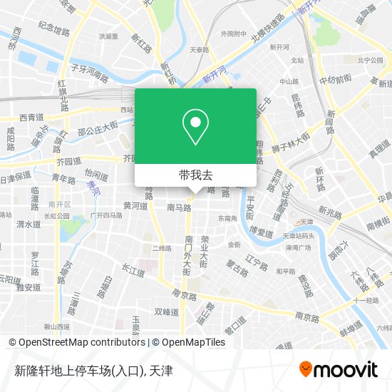 新隆轩地上停车场(入口)地图
