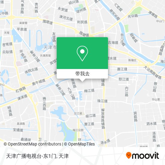 天津广播电视台-东1门地图