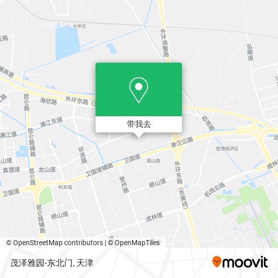 茂泽雅园-东北门地图